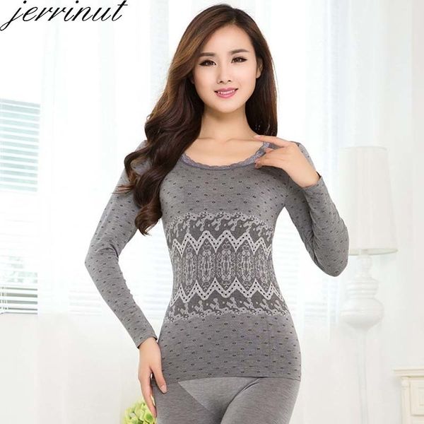 

jerrinut winter long johns for women's thermal underwear warm thermo lingerie pijamas breathable intimates +pants 201027, Black;pink