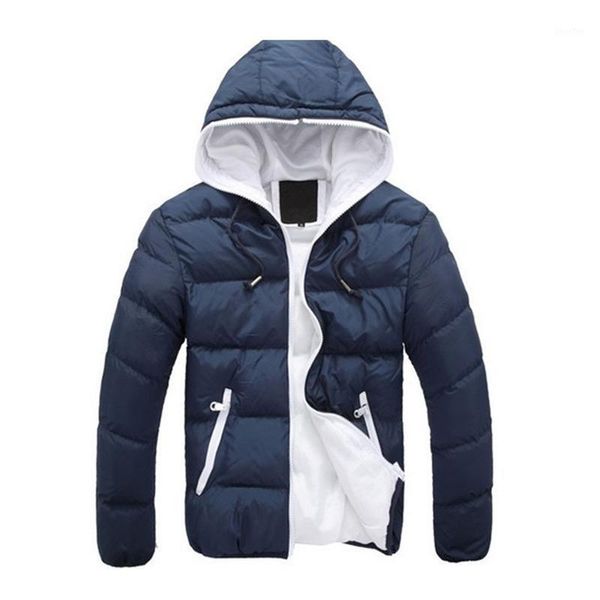 

2019 new mens jackets winter parka jacket men fashion coats slim quality casual windbreak warm jackets men1, Black