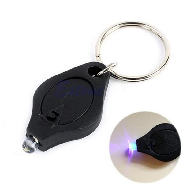 

flashlight lamp purple mini uv torch led id currency passport detector keychain b505, Silver