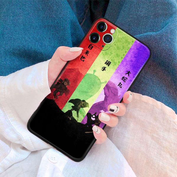 

jiraya tsunade orochimaru hairstyle anime naruto def 6s 7 8 plus x xr xs 11 pro max silicone soft shell case