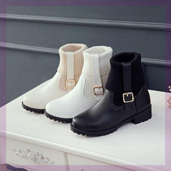 

women's rubber boots flat heel female shoes boots-women round toe winter footwear luxury designer rain mid calf ladies, Black