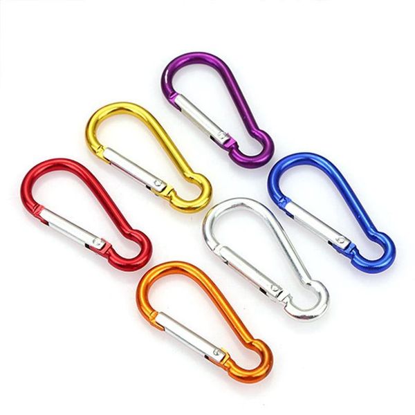 

30pcs aluminum carabiner key chain clip outdoor camping keyring snap hook water bottle buckle travel kit climbing acc jlltsh