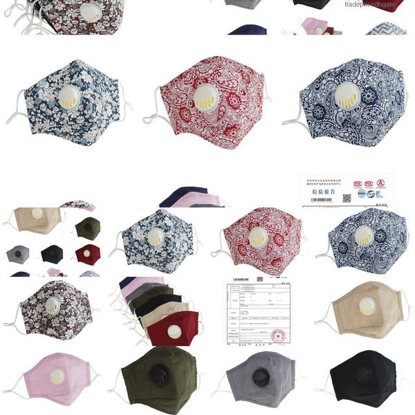 

dhl washable mask protective valve reusable pm2.5 anti-dust cotton face masks c lrsk vi5h