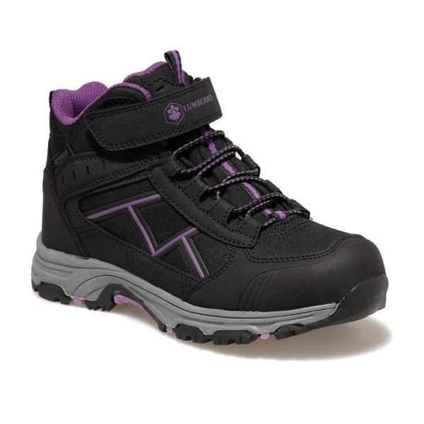 

flo fog hi 9pr black girls child outdoors boots lumberjack, Black;grey