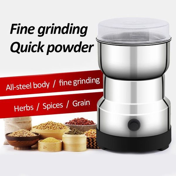 

electric coffee grinders 220w mini grinder stainless steel blades dpice nut grain bean home kitchen grinding machine tool1