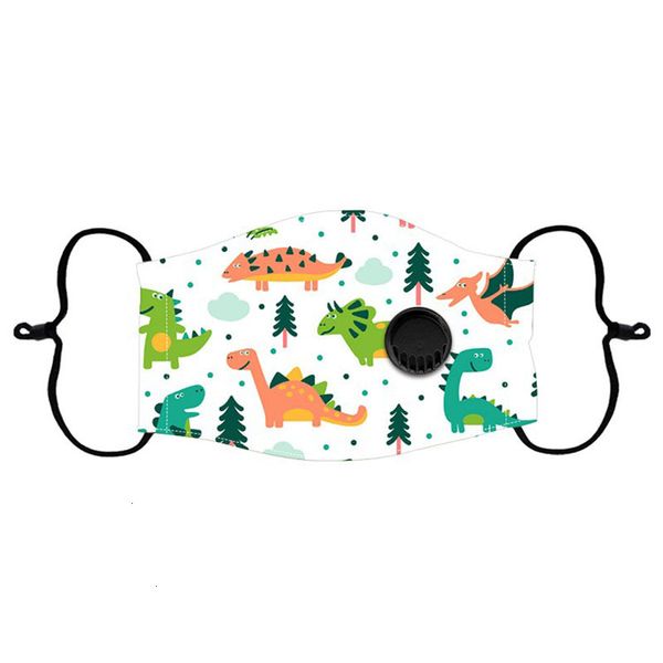 

mouth factory cartoon dinosaur mask anti-fog dustproof cover with breath valve washable face masks for children kids out ptfcg