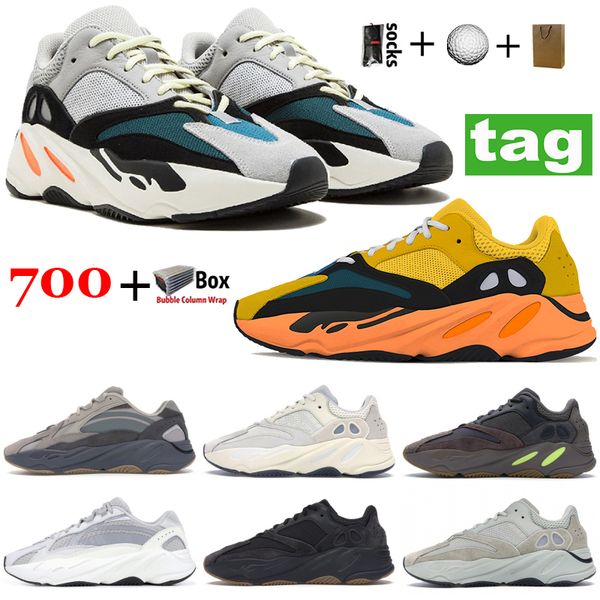 

700 kanye runner reflective mens running shoes v1 solid grey sun carbon blue inertia v2 tephra vanta sport sneakers with box