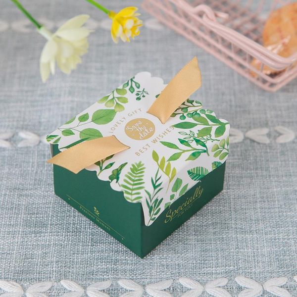 

gift wrap (25 pieces/pack) wedding decoration pink feather candy box leaf wishes for engagement baptism party b055