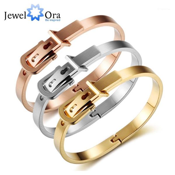 

whole saletwist stainless steel bracelet bangles gold silver rose cold color fashion party jewelry bangle gift for her (jewelora ba101791)1, Black