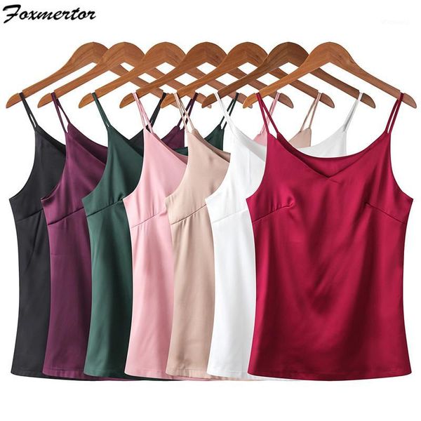 

2020 women sleeveless blouse summer chiffon silk blusas women's solid wild blouses shirts female clothing 7 color1, White