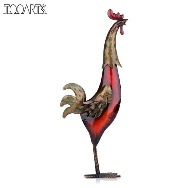 

tooarts iron rooster metal figurine home decoration accessories asia art multicolored furnishing crafts gift for home office