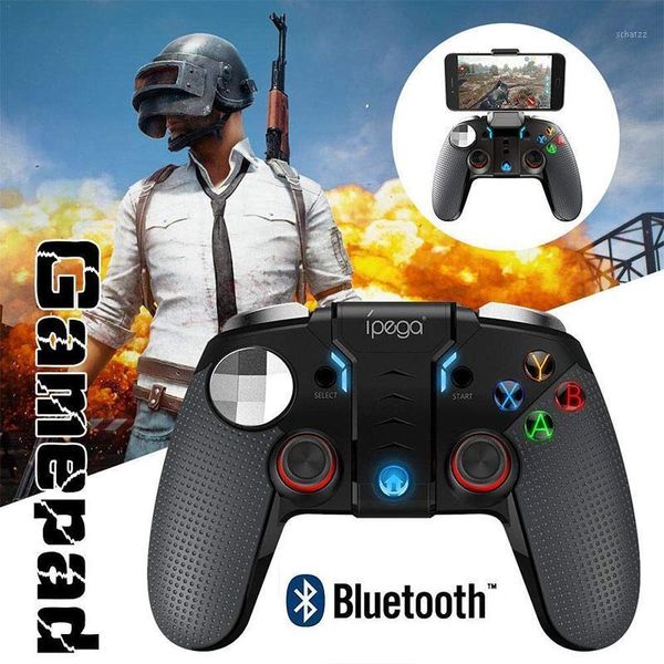 

beesclover pg-9099 wireless bluetooth gamepad gaming controller joystick dual motor turbo gamepads for windows android phone d251