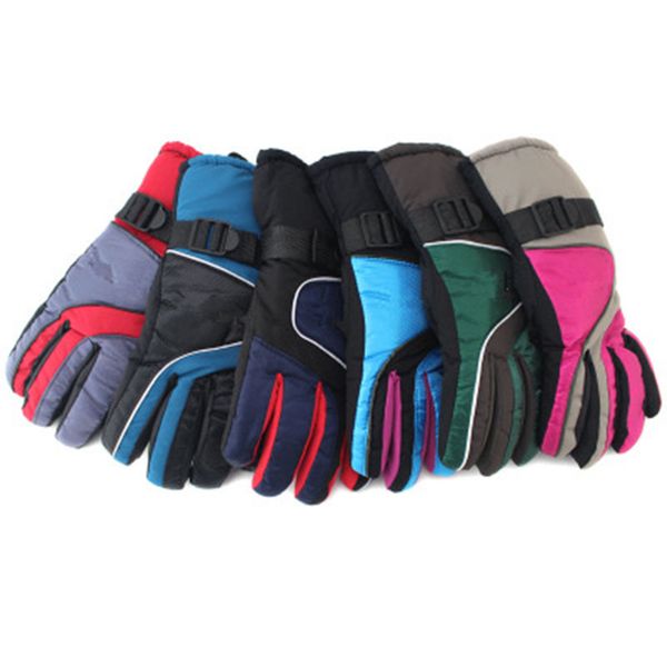 

gloves winter motorcycle warm glove outdoor sports plus fleece mitten windproof mountaineering skiing waterproof gloves fashion accessories, Blue;gray