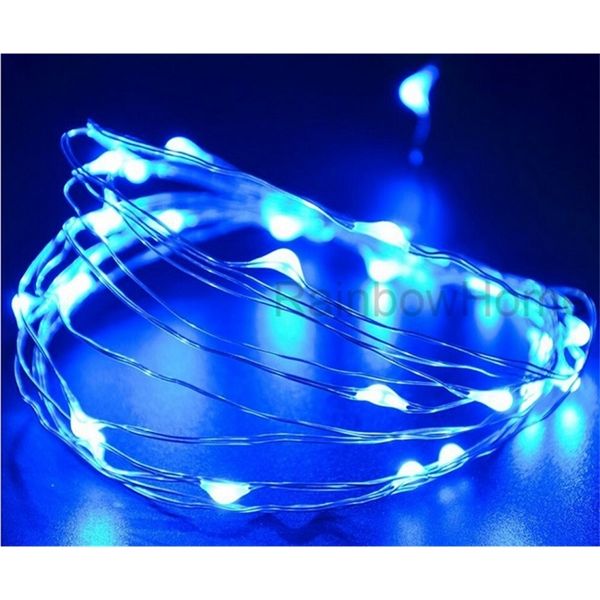 

wire aa battery silver power operated led copper fairy lights string 2m 3m 5m christmas xmas home party bike decoration