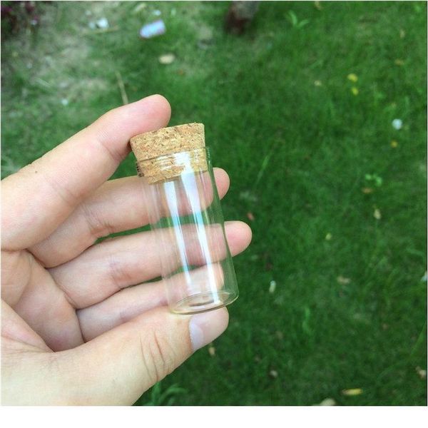 

12ml empty glass test tube bottles with cork ser transparent mini vials jars food spice bottles 100pcs bbyipu