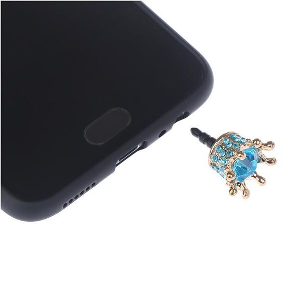 

small crown design 3.5mm anti-dust plug for iphone for xiaomi for samsung universal mobile phone earphone d jllxob