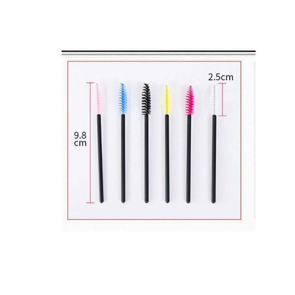 

100pcs factory direct disposable hollow rod mascara brush eyelash curler eyelash comb makeup brush 100pcs bbybzt