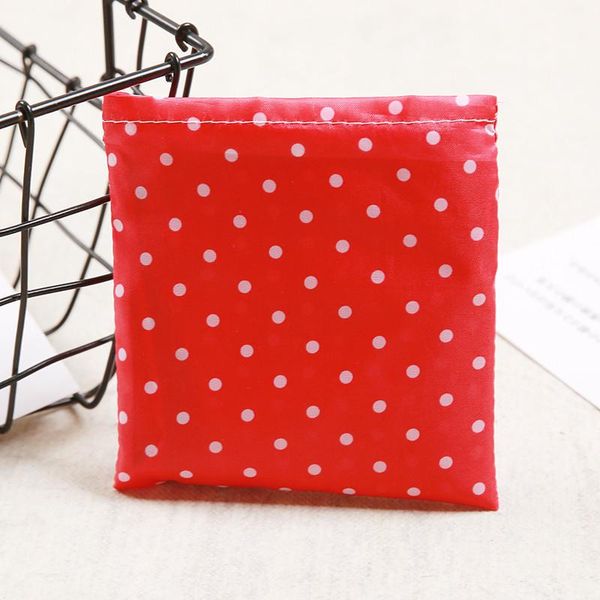 

красная сумка для покупок полиэстер свернуть многоразовый портативный складной зеленый состав складные сумки сумки большая волна h sqcvyq