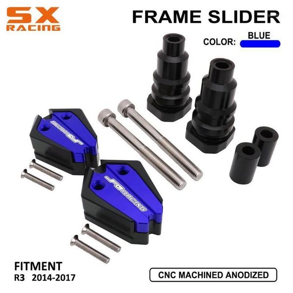 

motorcycle aluminum frame crash pad slider falling cover protector guard for yzfr3 yzf-r3 yzf r3 2014 2020 20201