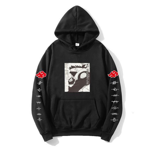 

2021 new naruto hoodies anime streetwear couple winter coat fashion loose uchiha itachi sweatshirt hoodie men womens dhm7, Black