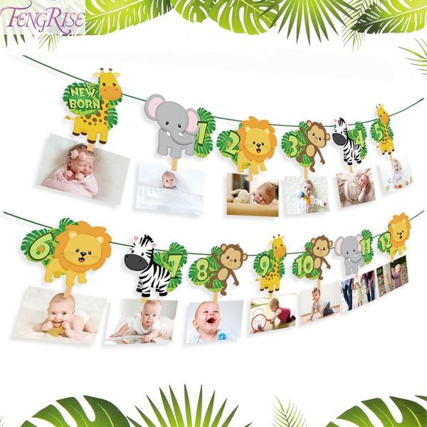 

fengreise фото животное баннер сафари вечеринка джунглей smingers день рождения украшения дети день рождения баннер сафари бумага гирлянда j