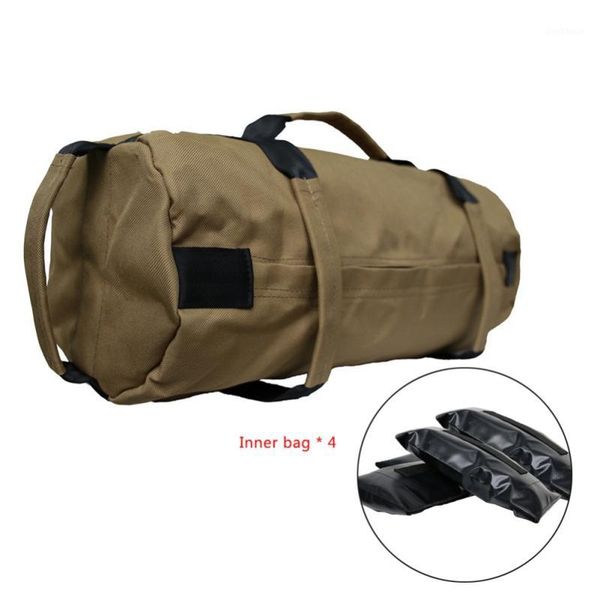 

outdoor bags sports fitness weights sandbags exercise yoga training heavy duty workout gym 40lbs sandbag with 4 adjustable filler sand bags1