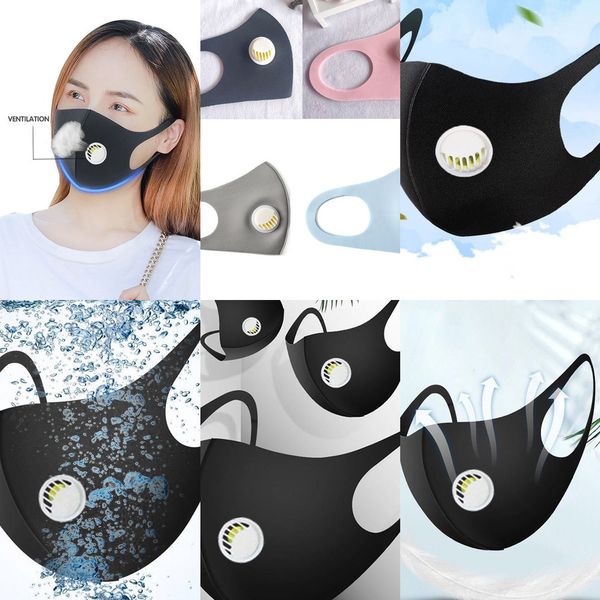

face silk cotton n k mask designer ice with aspirator valve breathing washable reusable fans protective mouth cnlgrq