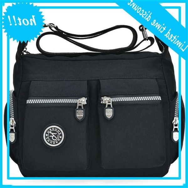 

2020 new waterproof shoulder bags rits nylon mode cross travels women messenger bag