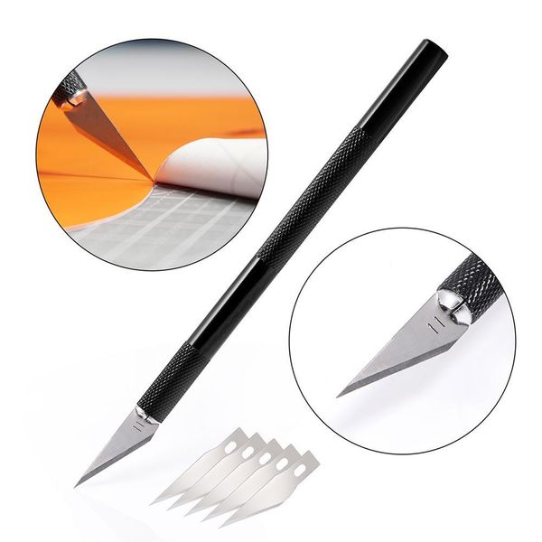 

foshio vinyl car wrap carbon foil film handle scalpel art knife5pcs spare blades wallpaper car sticker cutting tool diy cutter h jllmvv