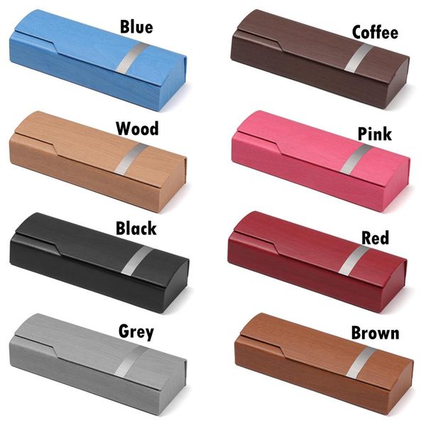 

1 шт. новый модный зрелище чехол дерево зерно защитные прямоугольные очки box unisex eyewear protector eyeglasses аксессуары h wmtwvy