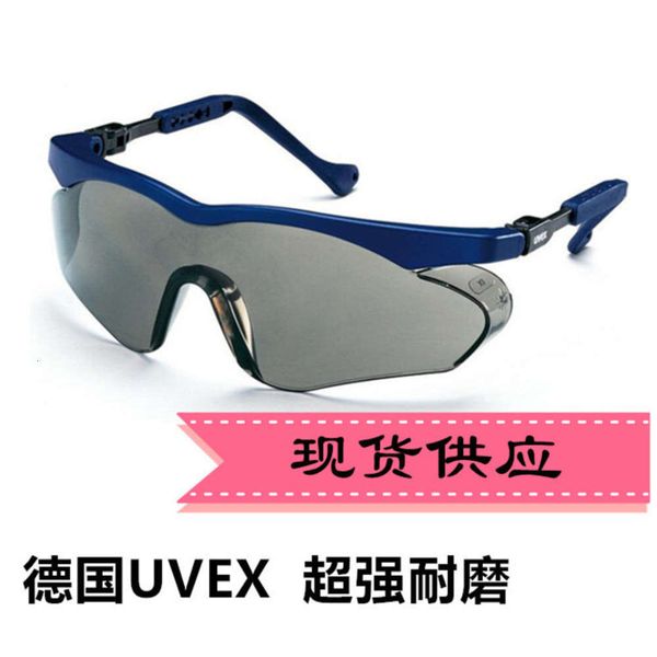 

uvex sunglasses labor gray lens splash fog dust protection eye dust wind sand protective glasses, White;black