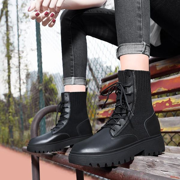 

boots black woman england 2021 season increase flat bottom short