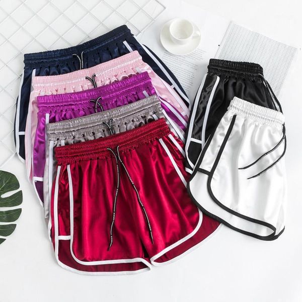 

women shorts thin plus size 2020 new summer female shorts teenage girl black white red gray pink korean style 4xl 5xl s101, White;black