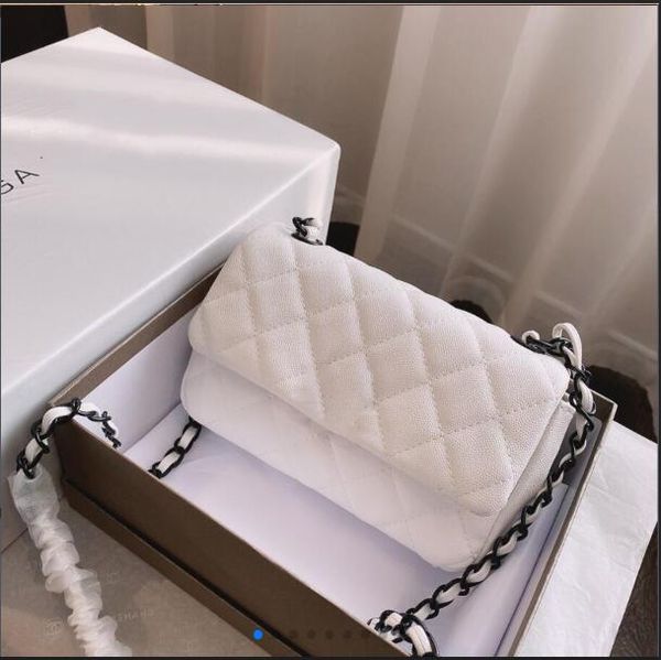 

2021 ss cc bag genuine leather womens bag luxurys designers bags black and white shoulder bag messenger bags ing