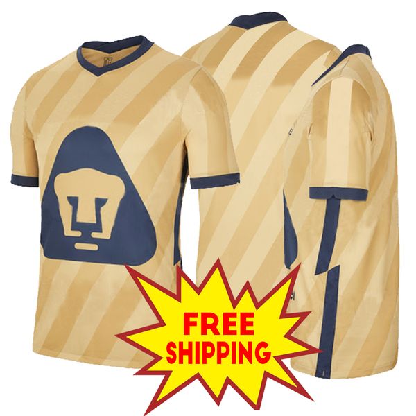 

new 2020 2021 season unam soccer jersey second away mora high-quality man sweatshirt (choose flocking number, Black;yellow