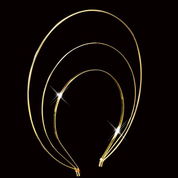 

уникальный 3 слоя оголовье свадьба свадебные аксессуары для волос золоты золота tiara crown jewelry для женщин полосы волос металлический h, Slivery;golden