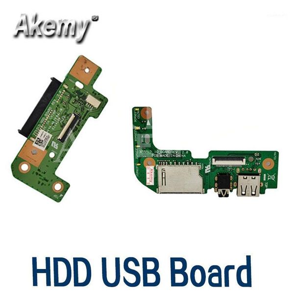 

new for asus x555ld w519l k555l a555l x555lj r556l x555lb x555lp x555ln interface and hdd hard drive board and io usb audio1