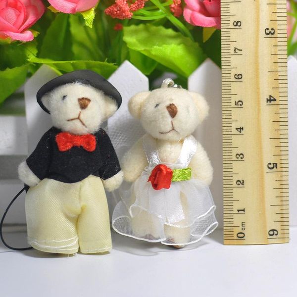 

wedding bear party gift plush toy stuffed wedding bear 6cm bride groom 1pair plush toy doll bouquet decor wmtqfy
