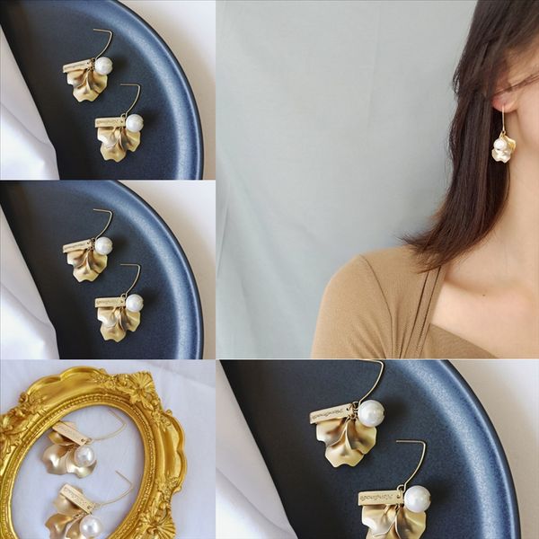

wo8o fashion new design long tassel earrings ladies fabric gold earring and fashion bohemian flower women's pendant girls plate, Golden