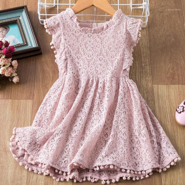 

girl's dresses girls lace embroidery princess children summer causal wear kids birthday vestidos toddler party robe fille clothes1, Red;yellow