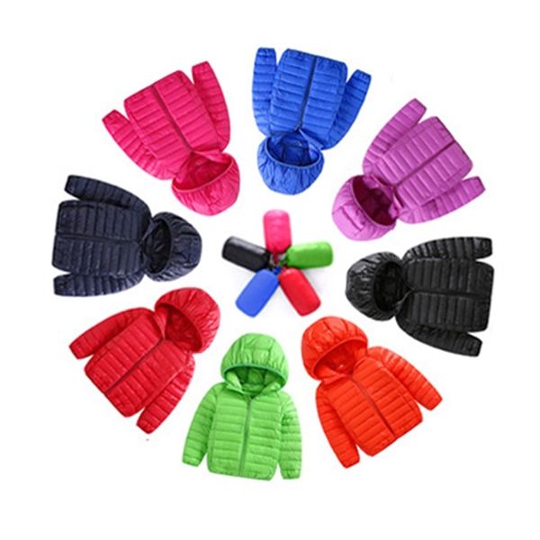 

down jacket winter 2-3-4 years old baby 5-6 boys and girls 7 ultra thin 8-9 children's light coat, Blue;gray