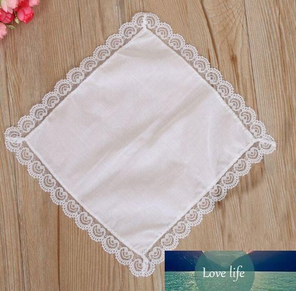 

lace thin woman wedding gifts party white decoration cloth napkins plain blank diy handkerchief 25*25cmos3d
