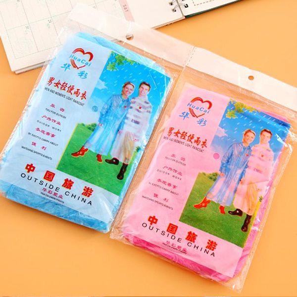 

1 шт. одноремец взрослый дождь пальто водонепроницаемая ткань для путешествия и аварийный дождь войти случайное цвет горячие продажи wmtnaa