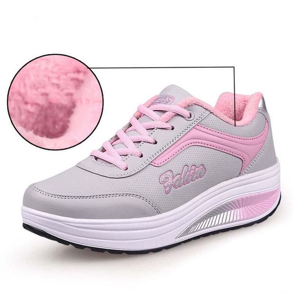 

boots women ankle ladies lace up winter warm women's shoes female soft pu leather casual footwear lady, Black