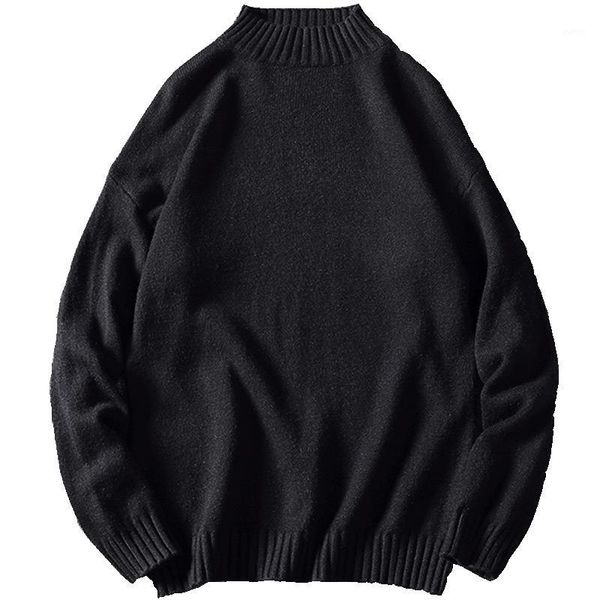 

2020 spring men hip hop sweater pullover men knitted sweater harajuku streetwear casual pullover lbz1901, White;black