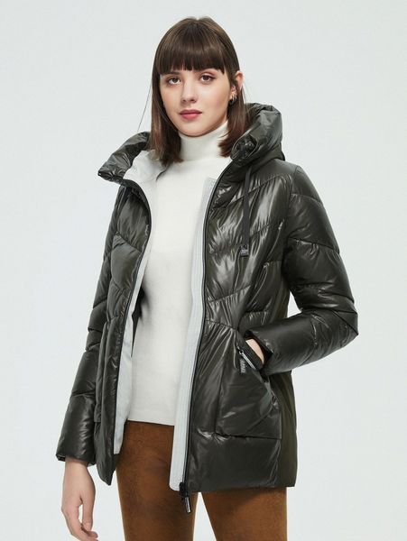 

letter patch zip up hooded puffer winter coat q8gw#, Black