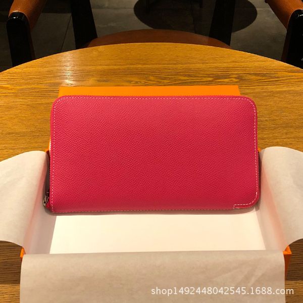 

h family classic purse handbag epsom palm pattern head layer cow leather men's and women's wallet