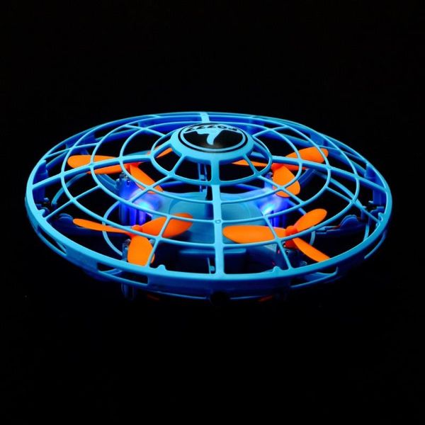 

gesture controll ufo interactive flying toy induction ufo helicopter aircraft fq14 mini drone hand control ball toy for kids