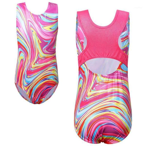 

baohulu toddler dance leotard girls sleeveless multicolor gymnastics leotard bodysuit kids ballet dance wear1, Black;red
