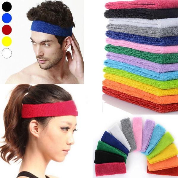 

new women sports running yoga hairband elastic yoga hairband antiperspirant belt football basketball sports solid hair qylpoe